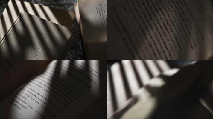 书上的光影，抽象光影4k