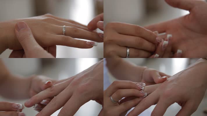 结婚，新郎新娘交换戒指