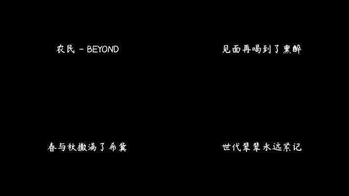 BEYOND - 农民（1080P）