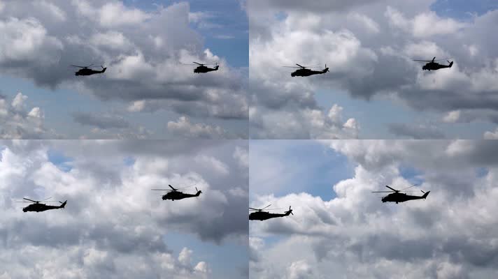 武装直升机，飞行表演 (2)