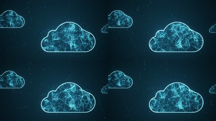  科技云端云存储背景