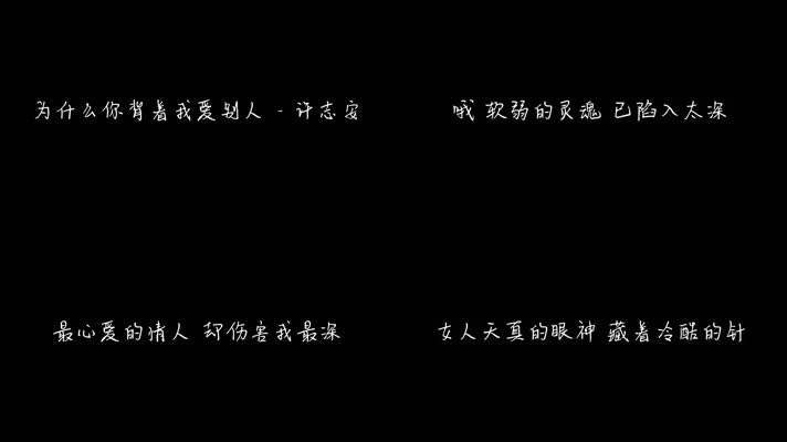 许志安 - 为什么你背着我爱别人（1080P）