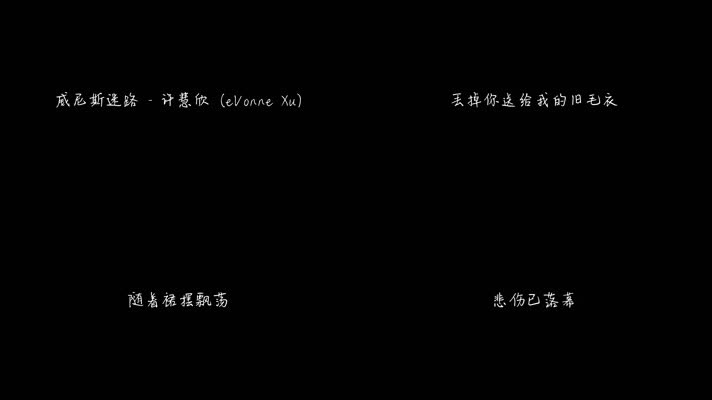 许慧欣 - 威尼斯迷路（1080P）
