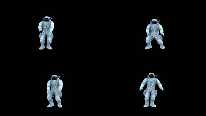 宇航员跳舞 舞蹈  