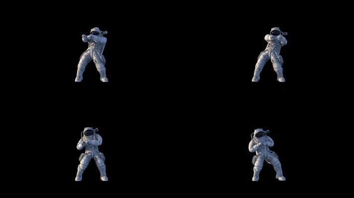 宇航员跳舞 舞蹈 