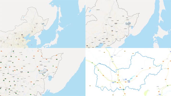 七台河市区域平面地图
