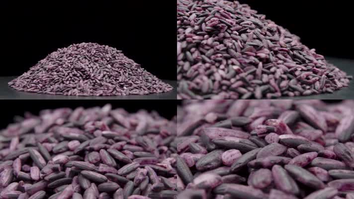 紫糯米产品特写实拍