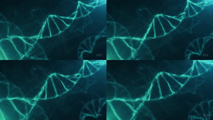 科技点线DNA螺旋结构
