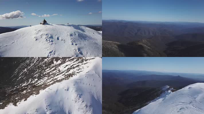 白茫茫雪山视频素材下载 高清实拍 视频模版 凌点视频素材网