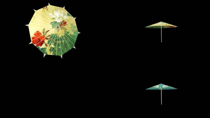 中国古风花伞