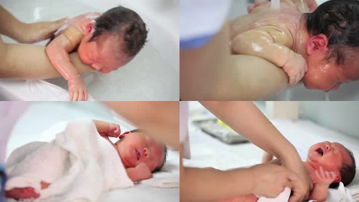 婴儿新生儿小宝宝胎儿孕妇怀孕洗澡医院妇产