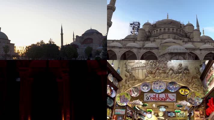 土耳其，伊斯坦布尔，清真寺街道