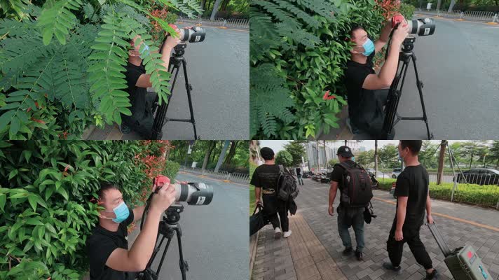 深圳摄影师工作拍摄走路