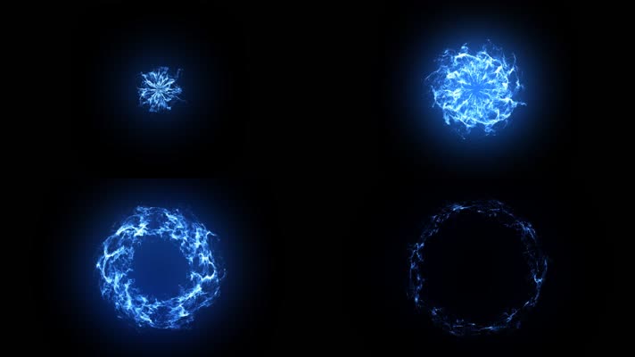 【透明通道】粒子爆炸-蓝