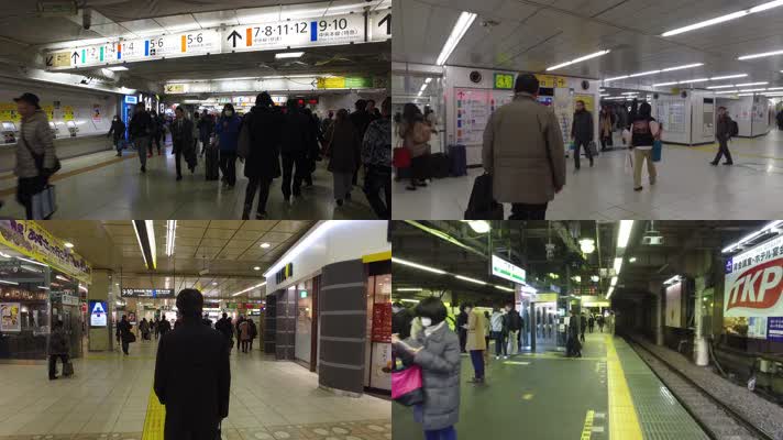 日本地铁，日本交通，上班族