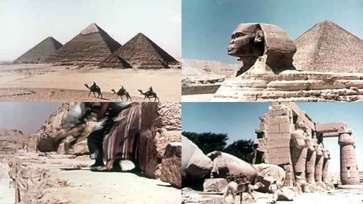 40年代古埃及金字塔-狮身人面像