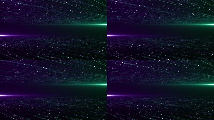 LED紫色绿色空间感粒子放射射线