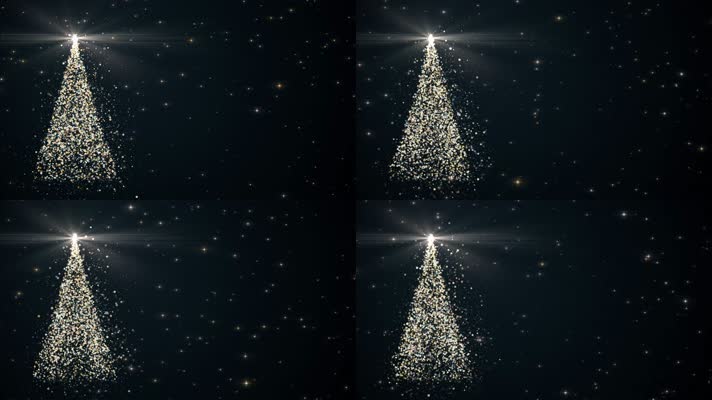 圣诞贺卡圣诞树上闪闪发树木闪烁闪亮LED