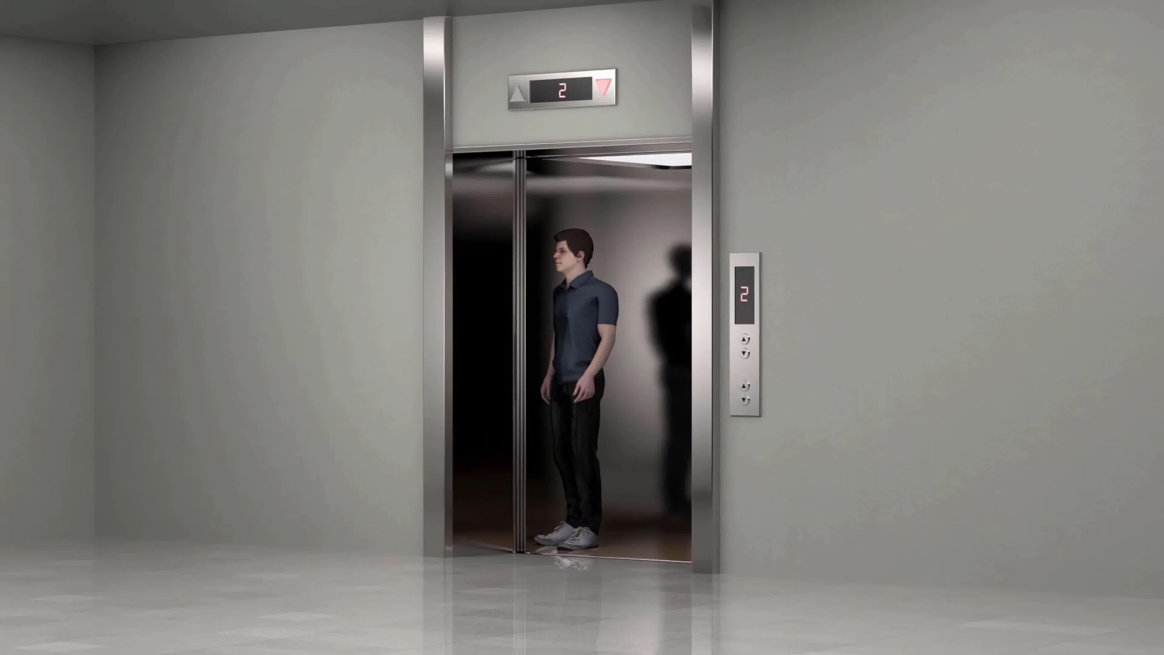 来一波电梯刷卡 梯控 电梯门禁 IC卡电梯现场施工图片 漂亮_读头
