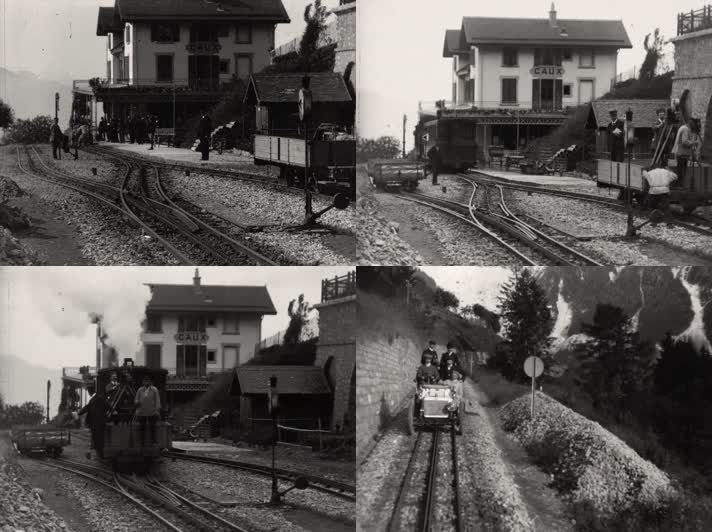 1903年瑞士阿尔卑斯山火车汽车