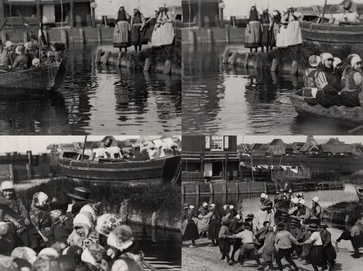 1899年荷兰阿姆斯特丹马肯岛渔村