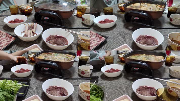 家庭吃火锅（延时摄影）