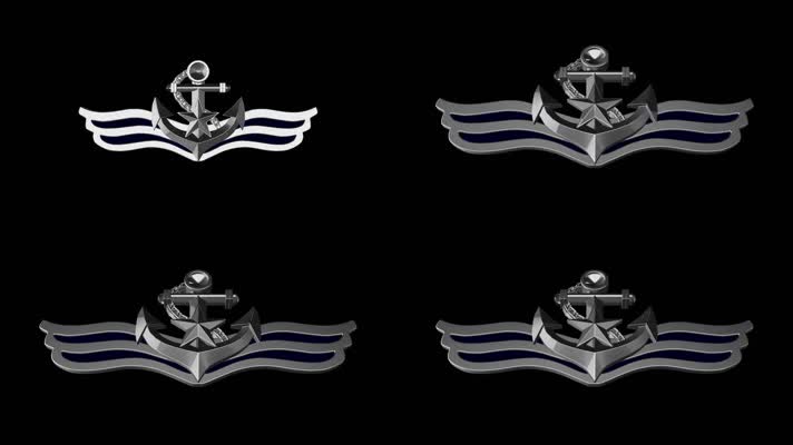 02海军胸标