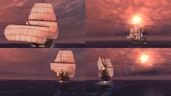 【4K】帆船航海