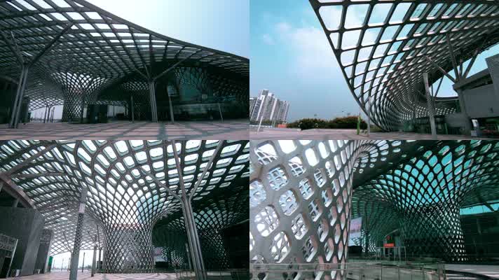 2.7k设计之都深圳湾体育馆蜂巢造型设计