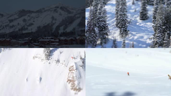 滑雪 雪山 滑雪场 娱乐