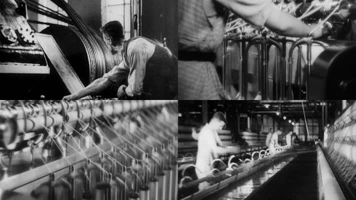 织布机纺织设备生产布匹工业革命历史