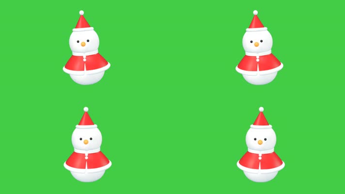 圣诞节，雪人绿屏