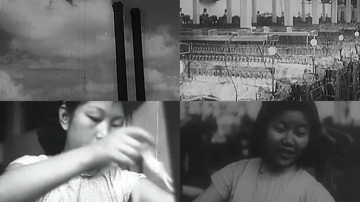 1949上海纱厂纺织女工
