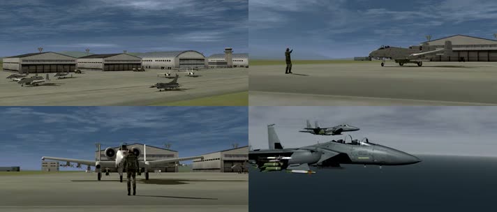 空军基地动画