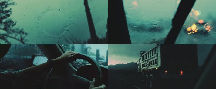 下雨开车，雨天开车，下雨车窗