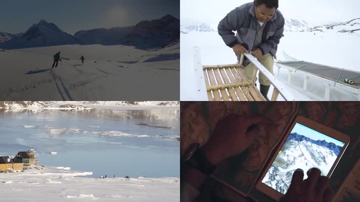 格陵兰岛 滑雪 天然雪场 雪山 原住民 