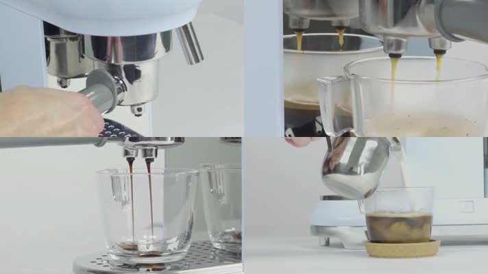 咖啡机 冲泡咖啡 咖啡机功能演示 工业设