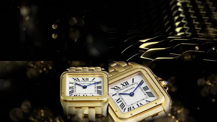 卡地亚手表 精致表带 高贵品质 抽象 概