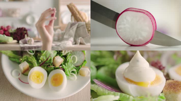 美食汇 减肥餐 蔬菜 沙拉 鸡蛋 营养配