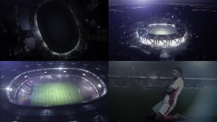 体育场启用 灯光开启 球员通道 世界足球