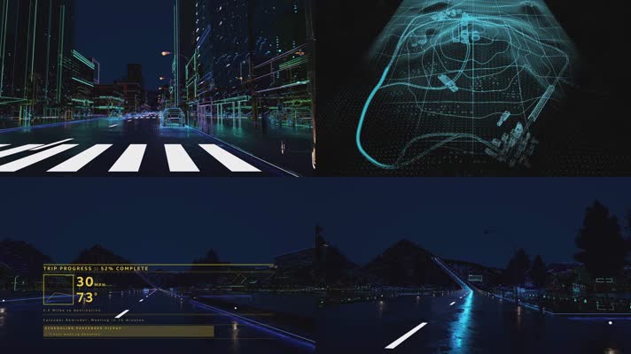未来科技 自动驾驶技术 信息化城市 大数
