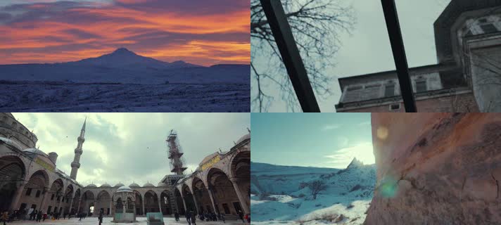 土耳其 旅游 雪山 孔亚 阿拉丁清真寺 