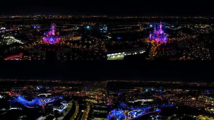 2021上海迪士尼乐园4K航拍