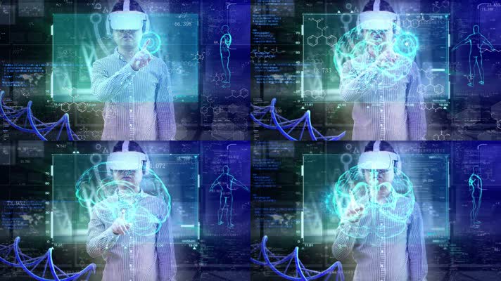 VR医疗智慧医疗大脑基因虚拟现实医学研究