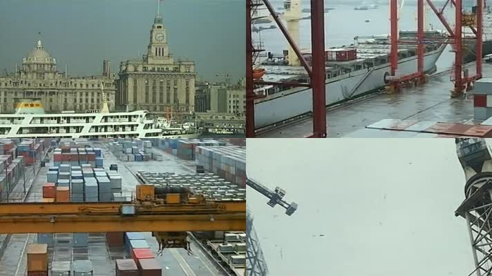 80年代上海港口码头建设