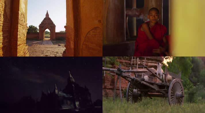 缅甸，人文文化，各景点和尚本地人生活