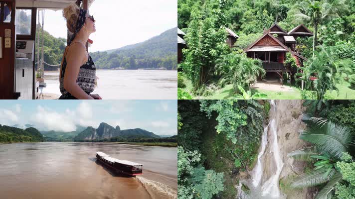 老挝，人文文化，湄公河本地人生活