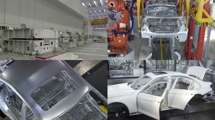 汽车生产流水线 汽车工业生产制造 宝马汽