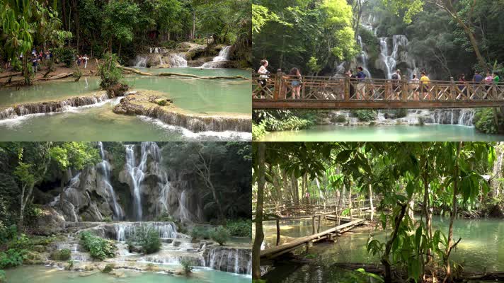 老挝，老挝瀑布