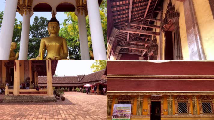 老挝，老挝西萨格寺，老挝佛教建筑